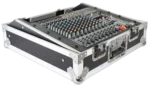 ProX 10U 19-inch topload rack mixer flight case with DMX connectivity in professional studio application setup