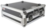ProX 10U 19-inch topload rack mixer flight case dimensional diagram with measurements