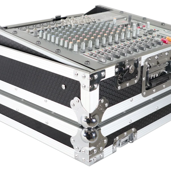 ProX 10U 19-inch topload rack mountable live audio mixer flight case with DMX connectivity and universal compatibility
