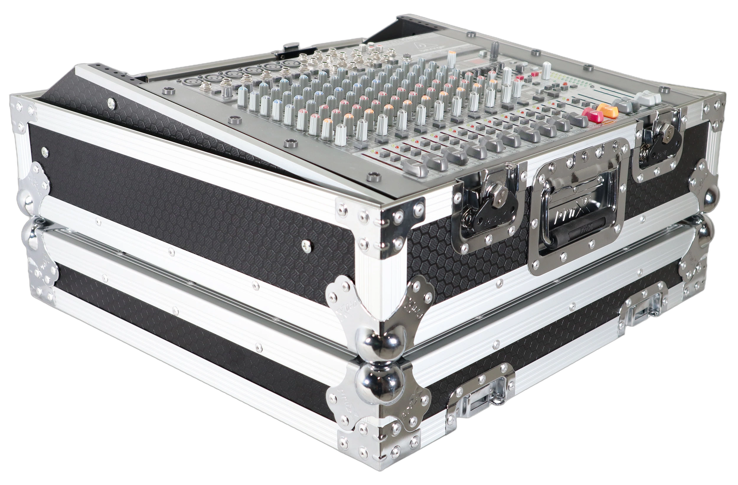 ProX 10U Topload Rack Mountable Live Audio Mixer Flight Case ProX 10U 19-inch topload rack mountable live audio mixer flight case with DMX connectivity and universal compatibility