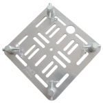 ProX 12 inch aluminum truss top plate with 8mm slotted holes and twist lock connectors for F34 F32 F31 conical square truss systems