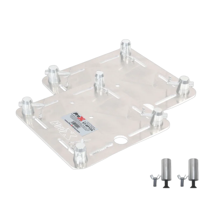 ProX 12-inch aluminum truss top plate with 1 3/8 speaker stud mount for F34 F32 F31 conical square truss
