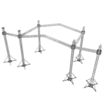 ProX 12D PR2 stage roofing system chain hoist detail showing professional rigging hardware
