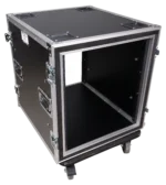ProX 12U shockproof amp rack ATA flight case with caster wheels and 24-inch depth