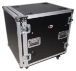 ProX 12U shockproof amp rack ATA flight case with caster wheels and 24-inch depth