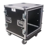 ProX 12U shockproof amp rack ATA flight case dimensional diagram showing 20 inch depth specifications