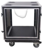 ProX 12U shockproof amp rack ATA flight case dimensional diagram showing 20 inch depth specifications