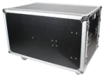 ProX 12U shockproof workstation case dual side drawer with metal handles and locking mechanism