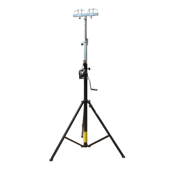 ProX 14 foot heavy-duty lighting crank truss stage stand with T-adapter mount and 200 lbs capacity