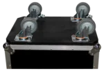 ProX 140 Style moving head lighting case dimensional specifications diagram with measurements for two units