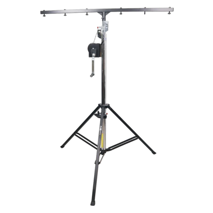 ProX 14 foot heavy-duty lighting crank stand with 220 lbs capacity and included 5 foot T-bar