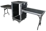 ProX 14U shockproof ATA flight case for amplifiers with 20-inch depth and secure latching