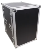 ProX 16U vertical amp rack mount flight case with caster wheels dimensional diagram specifications