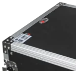 ProX 18U space amp rack mount ATA flight case with casters in professional studio application setup