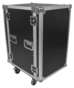 ProX 18U space amp rack mount ATA flight case with wheels, 19 inch depth, professional touring setup