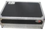 ProX 19 inch 7U rack mount mixer case with removable front panel, side profile view