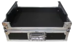 ProX 19 inch 7U rack mount mixer case with removable slant front panel close-up detail