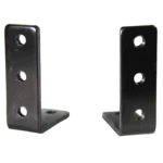 ProX 1U rack rails L shape bracket mounted on DJ controller flight case