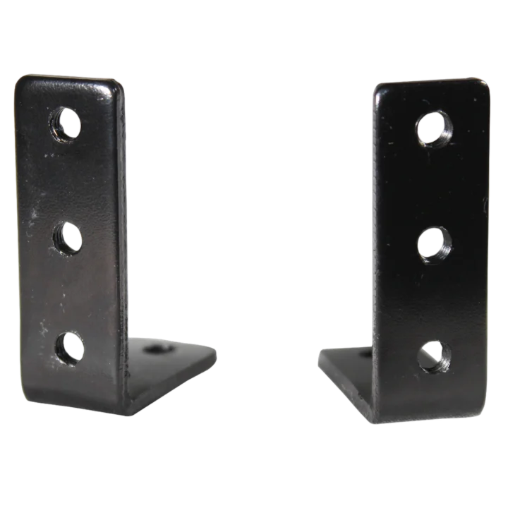 ProX 1U rack rails L shape bracket mounted on DJ controller flight case