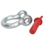 ProX 2 ton galvanized screw pin anchor U shackle rigging hardware in professional stage setup