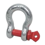 ProX 2 ton galvanized screw pin anchor U shackle with close-up detail of pin mechanism