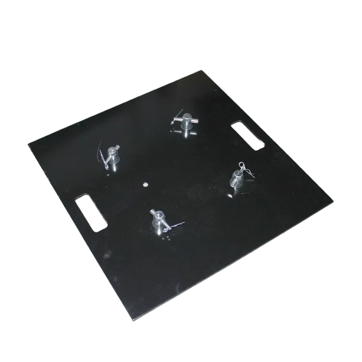 ProX 24 inch steel 10mm truss base plate with black finish and connectors for F34 F32 F31 conical square truss