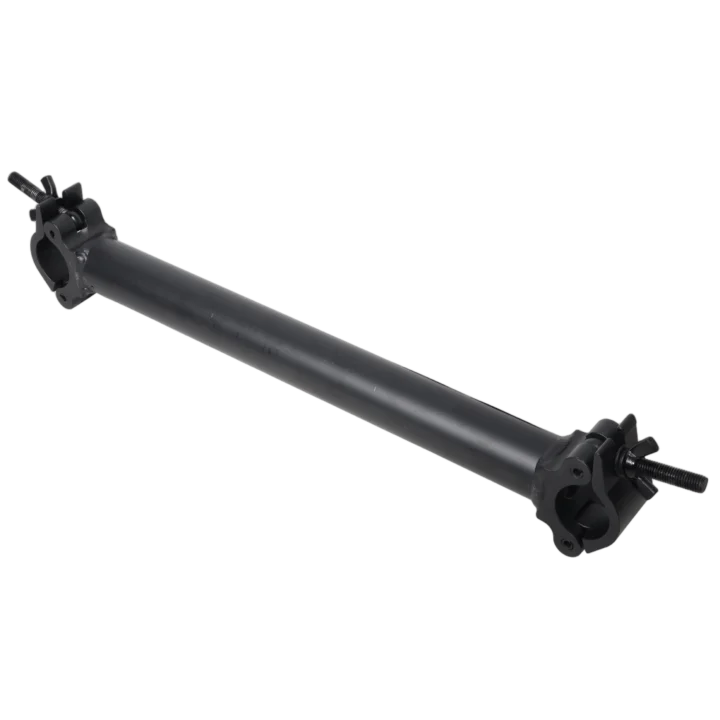 ProX 24-inch truss tube with dual clamp attachment for XT-GRU modular grid system, black finish