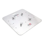 ProX 24 by 24 inch aluminum base plate for F34 trussing with conical connectors