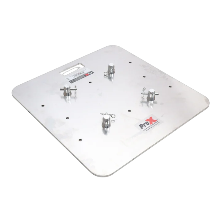 ProX 24 by 24 inch aluminum base plate for F34 trussing with conical connectors