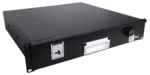 ProX 2U rack mount drawer with 18 inch depth shown from side angle, professional audio equipment storage