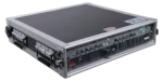 ProX 2U 2 space rack mount ATA flight case 19 inch depth detail view showing hardware and construction