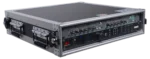 ProX 2U 2-space rack mount ATA flight case with 19-inch depth, showing reinforced side panel and handle