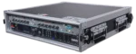 ProX 2U 2 space rack mount ATA flight case with 19 inch depth, front panel view