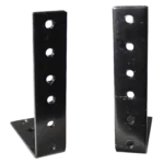 ProX 2U two unit rack rails L shape bracket for DJ controller flight cases front view