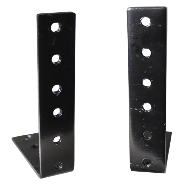 ProX 2U two unit rack rails L shape bracket for DJ controller flight cases front view
