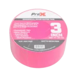 ProX 3 inch 180 foot pink commercial grade gaffer tape roll with non-residue adhesive