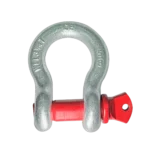 ProX 3 ton galvanized screw pin anchor U shackle with 5/8 inch pin diameter front view