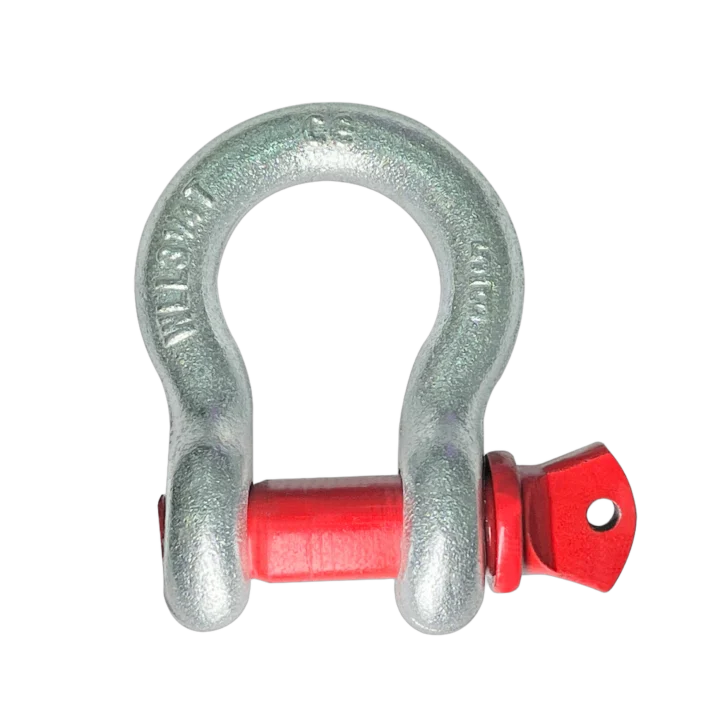 ProX 3 ton galvanized screw pin anchor U shackle with 5/8 inch pin diameter front view