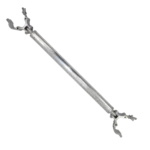 ProX 32 inch single truss tube with W-clamp and hinge connectors, side profile view