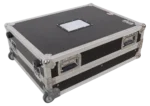 ProX 32 inch LED floor monitor with adjustable tilt angle and low profile wheels dimensional specifications