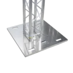 ProX 36-inch aluminum BoltX base plate with raised frame for bolted box truss systems, secondary angle view