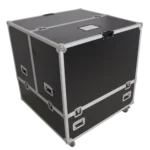 ProX 36 inch mirror ball flight case with wheels dimensional specifications and measurements diagram