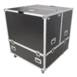 ProX 36 inch mirror ball flight case with wheels dimensional specifications and measurements diagram