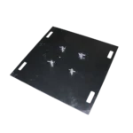 ProX 36 inch steel 10mm truss base plate with connectors, black finish detail