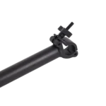 ProX black dual-clamp cross support pole with secure clamping mechanism for LED ground support