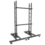 ProX 39-inch dual-clamp cross support pole rear panel showing mounting hardware and clamp assembly