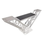 ProX 3ft truss system with integrated middle table platform, detail view of connection hardware
