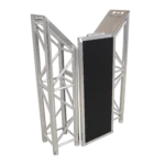 ProX 3ft truss system with integrated middle table station, front view