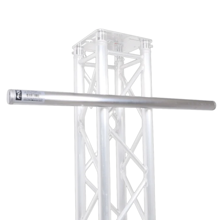 ProX 40 inch truss mounting pole extension with secure coupling mechanism for stage lighting
