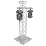 ProX 40 inch truss mounting pole extension with side profile showing full length and diameter